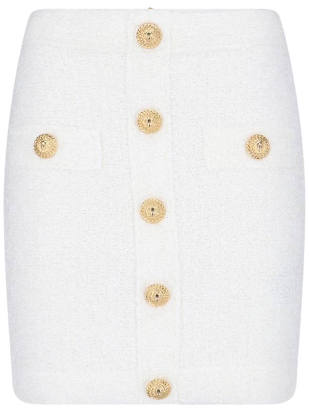 Balmain Skirts White - BALMAIN - BALAAN 1