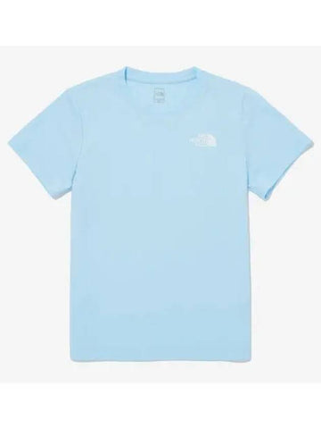 The North Face KIDS Recovery Short Sleeve Round Tee NT7UQ03V PBL - THE NORTH FACE - BALAAN 1