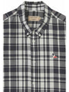 Men's Large Check Classic Shirt CM00403WC1104 - MAISON KITSUNE - BALAAN 3