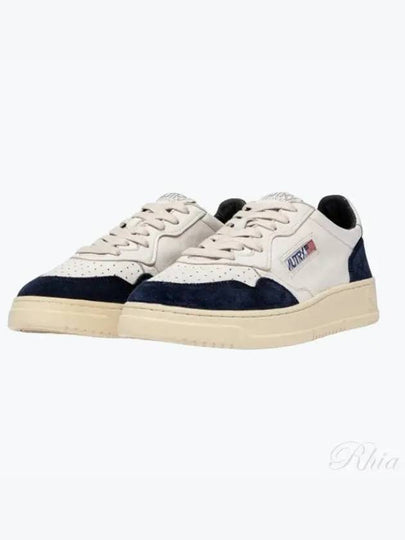 Medalist Leather Low-Top Sneakers Blue White - AUTRY - BALAAN 2