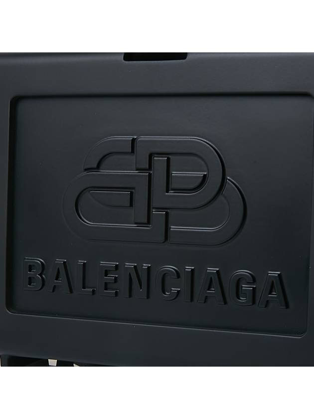 BB logo top handle tote bag black - BALENCIAGA - BALAAN 8