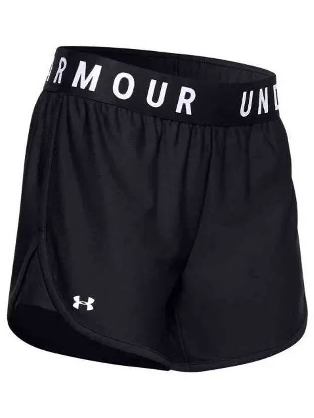 Women's Play Up 5 Inch Shorts Black - UNDER ARMOUR - BALAAN 2