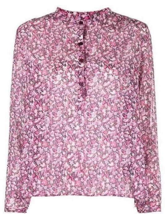 Maria Floral Blouse Purple - ISABEL MARANT - BALAAN 2