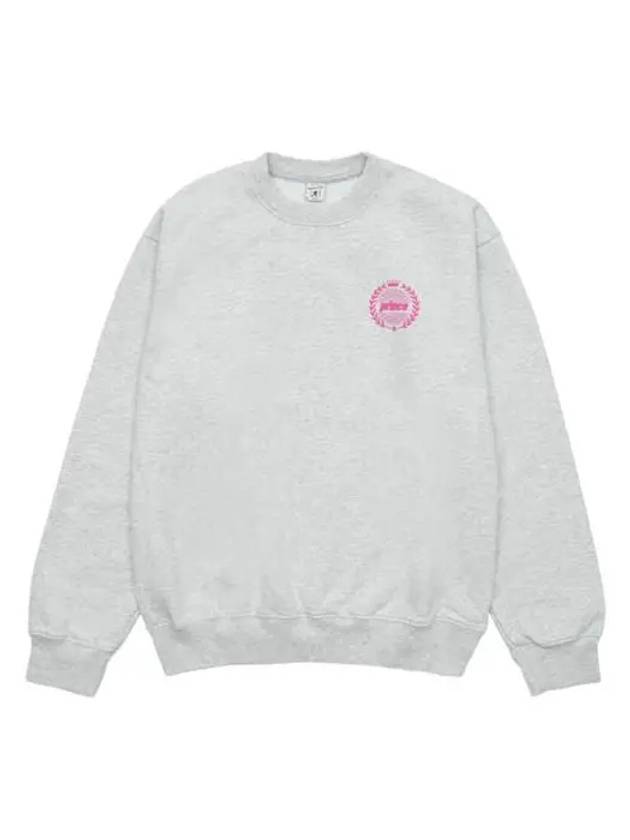 Crest Logo Sweatshirt Light Grey - SPORTY & RICH - BALAAN 2