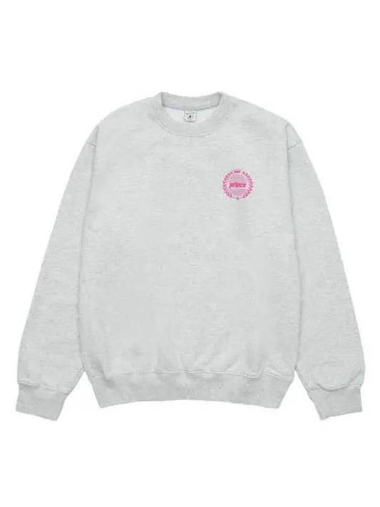 Crest Logo Sweatshirt Light Grey - SPORTY & RICH - BALAAN 2