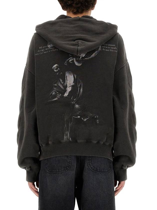 St Matthew Oversized Hoodie Black - OFF WHITE - BALAAN 4