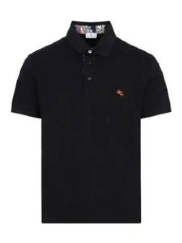 sweatshirt PEGASO Cotton Polo Shirt 1Y640 9440 0001 Pegaso logo embroidery short sleeve polo - ETRO - BALAAN 2