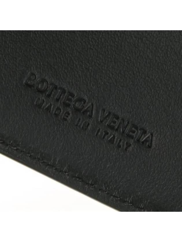 Intrecciato Leather Half Wallet Black - BOTTEGA VENETA - BALAAN 6