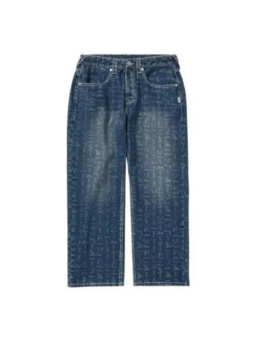 True Religion Hieroglyphic Pants Indigo - TRUE RELIGION - BALAAN 1