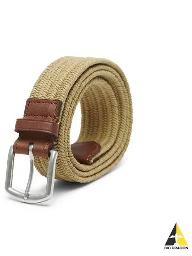 braided stretch belt brown - POLO RALPH LAUREN - BALAAN 1