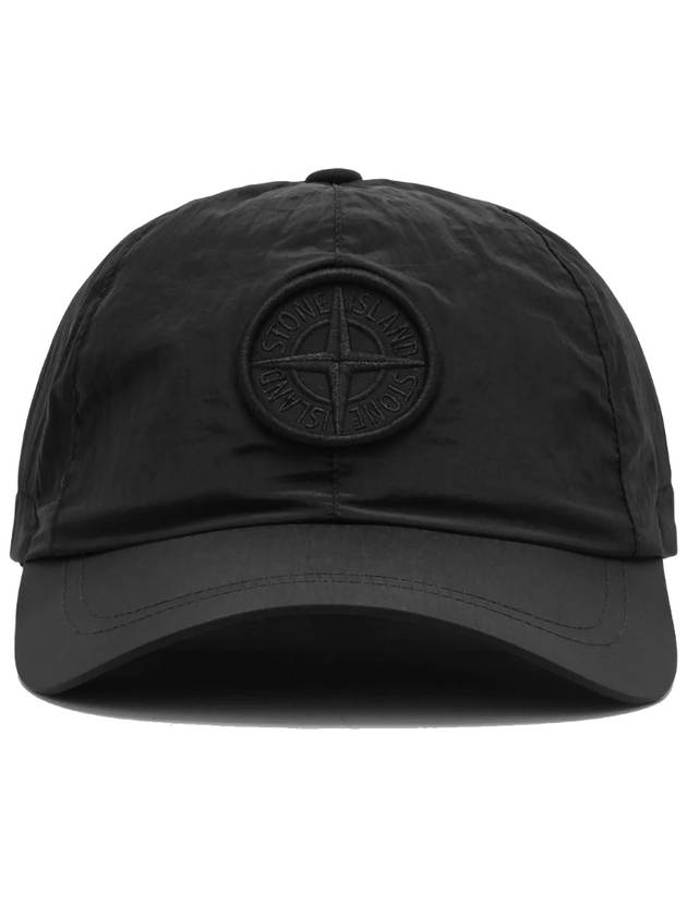 Logo Nylon Metal 6-Panel Ball Cap Black - STONE ISLAND - BALAAN 2