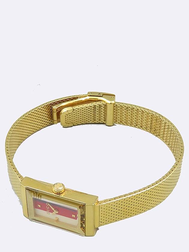 Gucci YA147410 G Frame Gold Metal Mother of Pearl Quartz Women s Watch - GUCCI - BALAAN 2