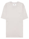 Small Heart Logo Short Sleeve T-Shirt Chalk - AMI - BALAAN 2