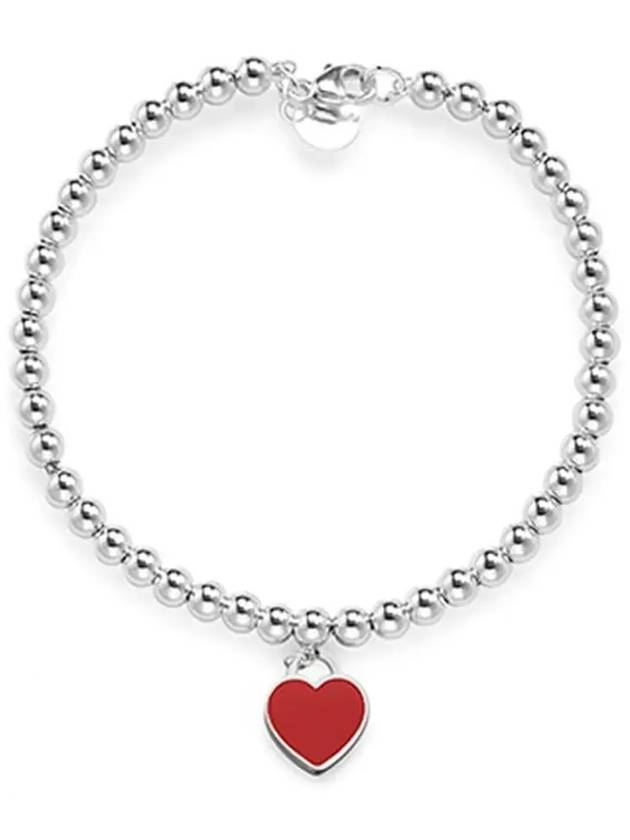 Heart Tag Bead Bracelet Silver - TIFFANY & CO. - BALAAN 4