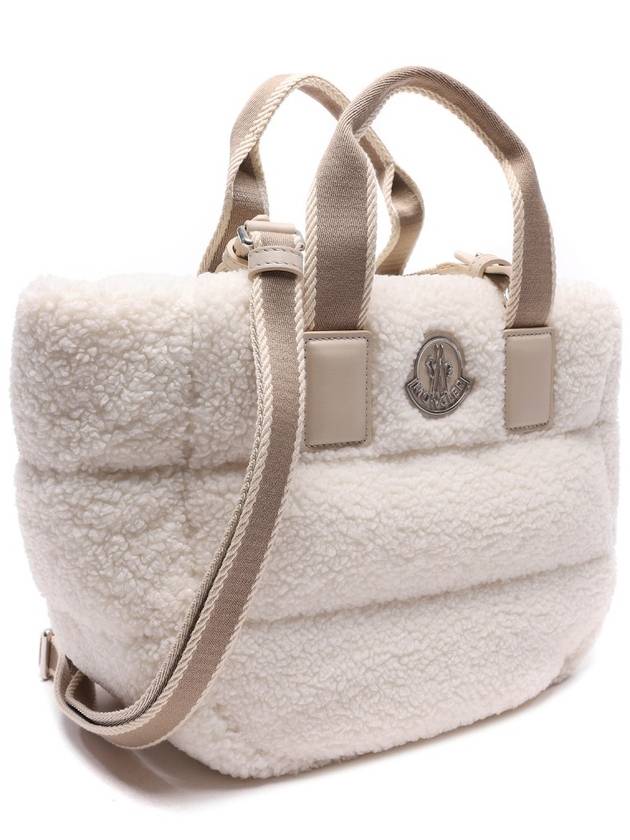 Caradoc Teddy Logo Mini Tote Bag Beige - MONCLER - BALAAN 4