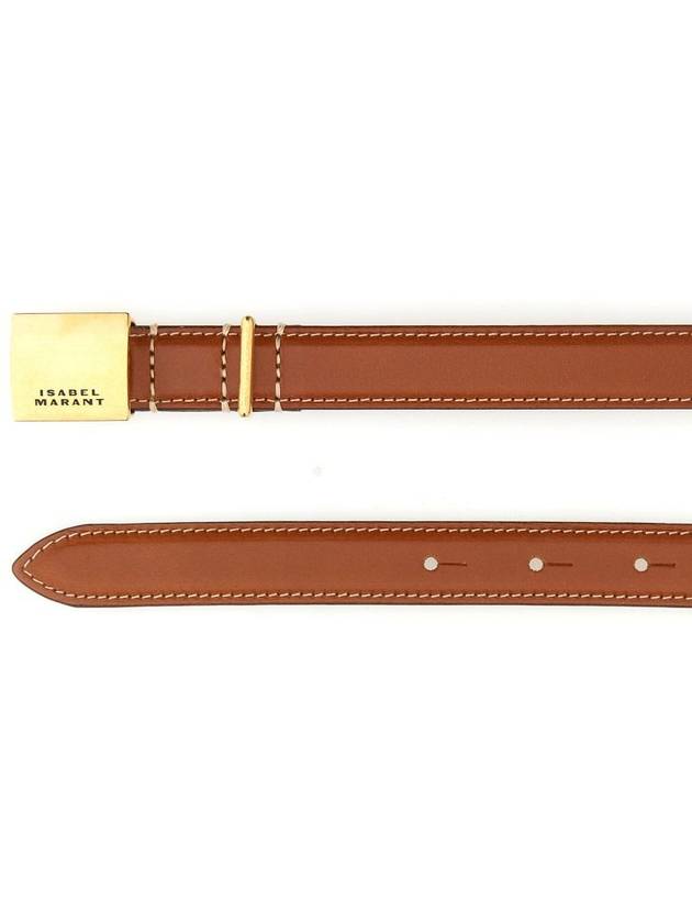 engraved buckle leather belt CE056CFAA3B41A - ISABEL MARANT - BALAAN 3