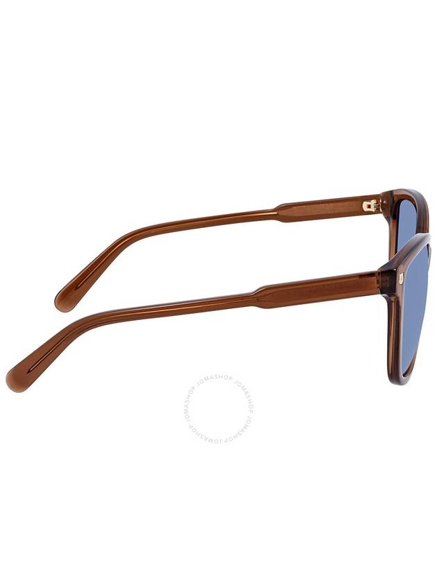 Eyewear Logo Square Sunglasses Blue Brown - SALVATORE FERRAGAMO - BALAAN 4