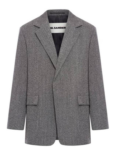 Wool Jacket Grey - JIL SANDER - BALAAN 1