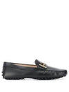 Women's T Timeless Gommino Leather Driving Shoes Black - TOD'S - BALAAN 2