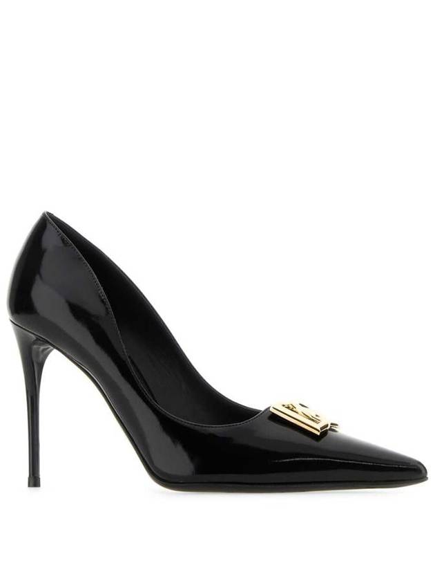 DG Logo Leather Pumps Black - DOLCE&GABBANA - BALAAN 3