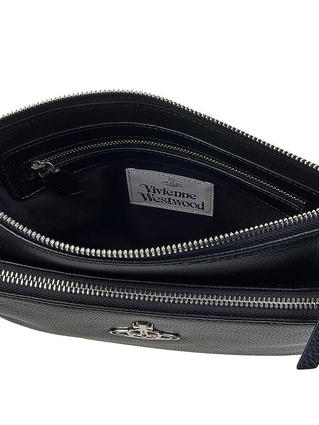 Penny Logo Zipper Cross Bag Black - VIVIENNE WESTWOOD - BALAAN 11