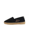 Women's Monogram Espadrilles Black - SAINT LAURENT - BALAAN 2