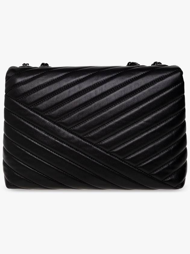 Tory Burch ‘Kira Chevron’ Leather Shoulder Bag, Women's, Black - TORY BURCH - BALAAN 3