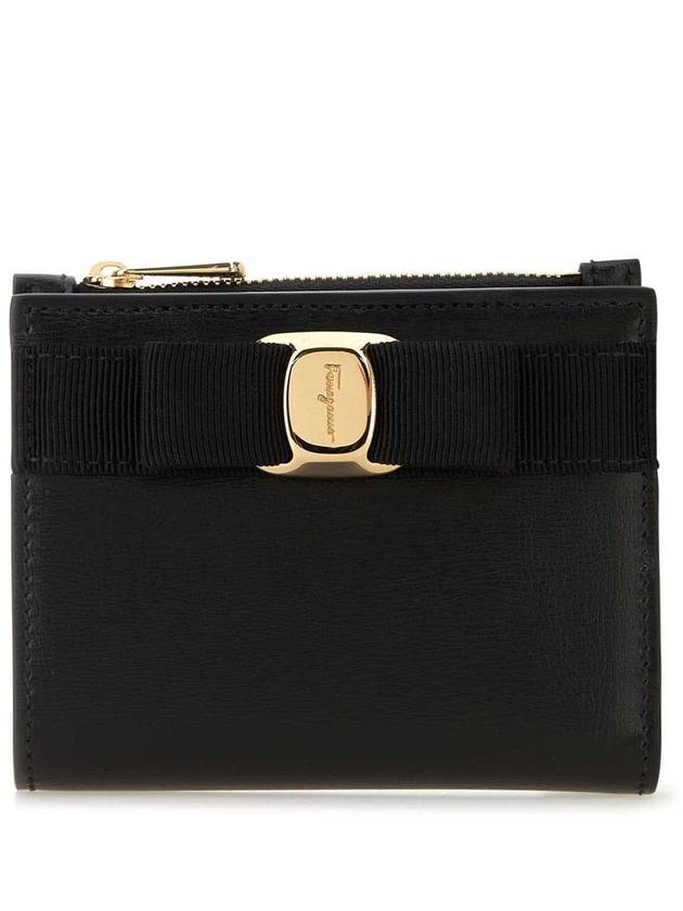 Vara Bow Half Wallet Black - SALVATORE FERRAGAMO - BALAAN 2