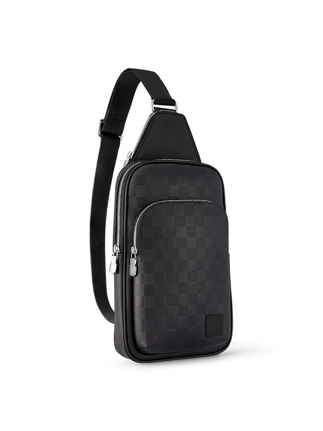 Men's Avenue Logo Patch Sling Bag Black - LOUIS VUITTON - BALAAN 3