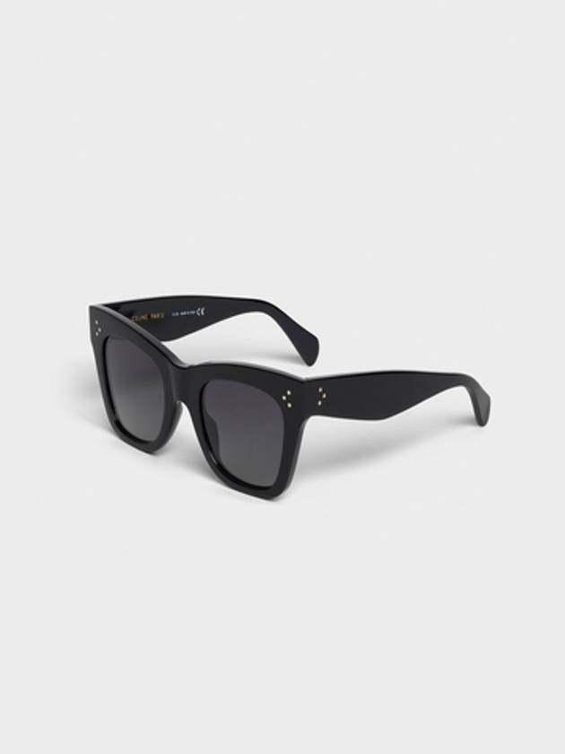 S004 Polarized Lenses Cat Eye Sunglasses Black - CELINE - BALAAN 3