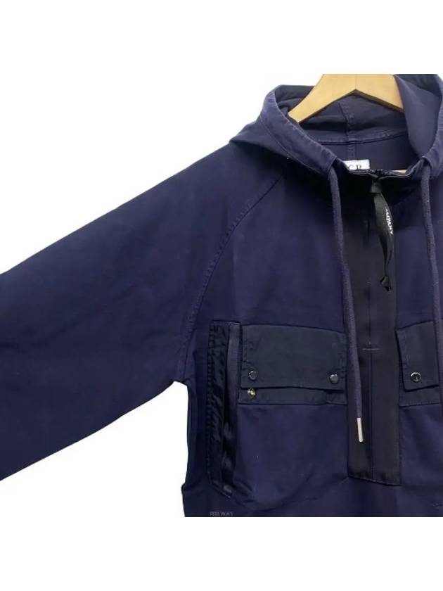 Two Pocket Hooded Anorak Navy - CP COMPANY - BALAAN 6