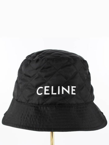 Diamond Quilted Bucket Hat L - CELINE - BALAAN 1