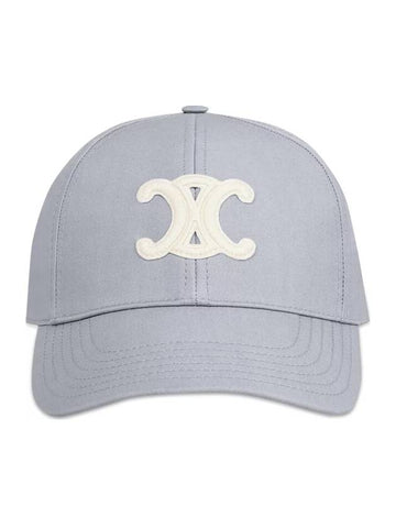 Triomphe Cotton Ball Cap Pearl Grey - CELINE - BALAAN 1