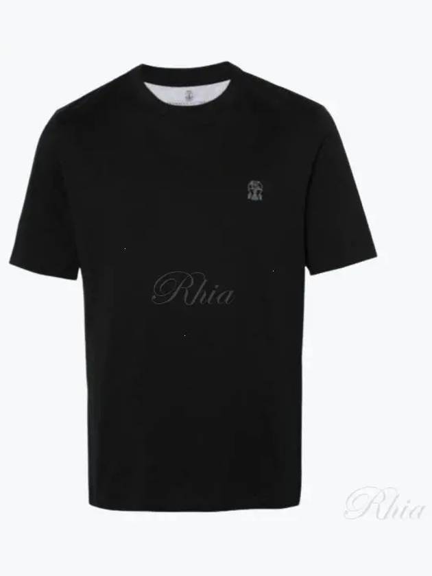 Logo Short Sleeve T-Shirt Black - BRUNELLO CUCINELLI - BALAAN 2