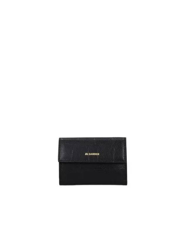 Logo Half Wallet Black - JIL SANDER - BALAAN 2