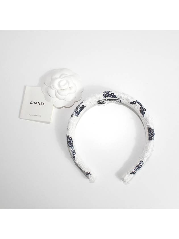 CC logo tweed sequin hairband AA8844 B10081 NM089 - CHANEL - BALAAN 5