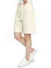 Women's Cotton Shorts Ivory - MONCLER - BALAAN 6