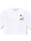 Small Dressed Fox Easy Cotton Short Sleeve T-Shirt White - MAISON KITSUNE - BALAAN 5