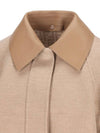 reversible crop wool jacket beige blouson FJ7558 A5HD - FENDI - BALAAN 4