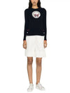 Hector Bow Virgin Wool Knit Top Navy - THOM BROWNE - BALAAN 4