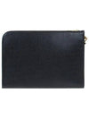 RWB Strap Medium Folio Clutch Black - THOM BROWNE - BALAAN 5