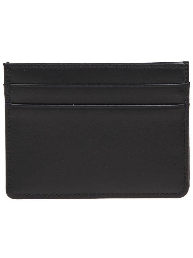 Logo Jacquard Leather Card Wallet Black - DOLCE&GABBANA - BALAAN 3