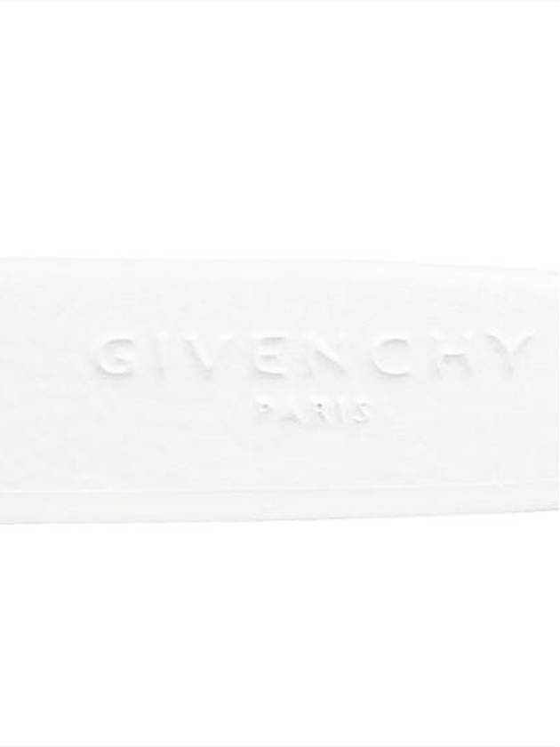 Logo Band Rubber Slippers White - GIVENCHY - BALAAN 7