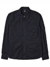 Gabardine Utility Long Sleeve Shirt Black - CP COMPANY - BALAAN 2