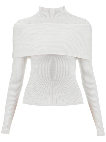 long-sleeved top with off- - MUGLER - BALAAN 1