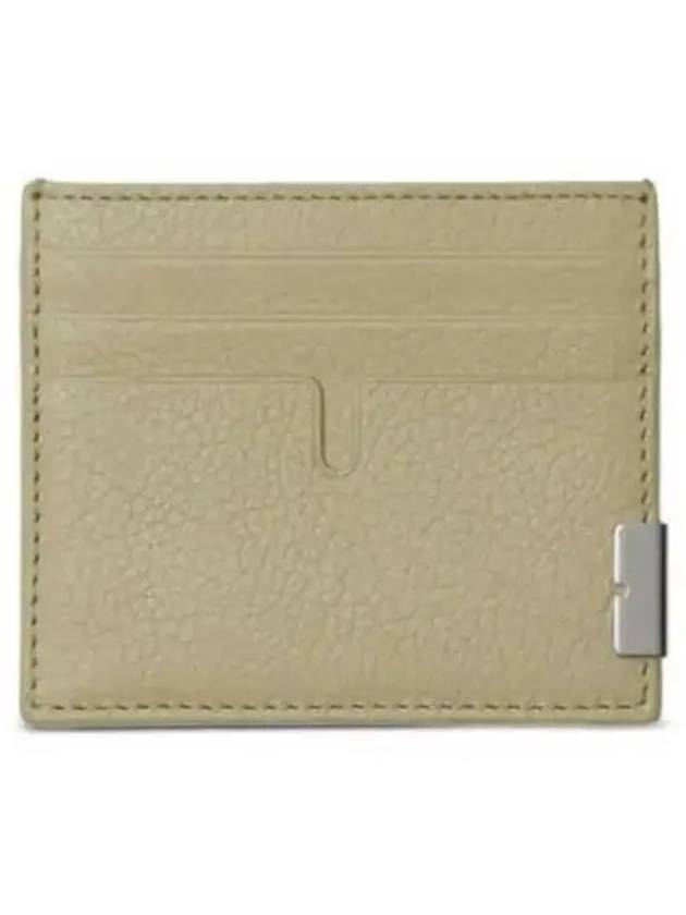 Tall B-Cut Leather Card Wallet Green - BURBERRY - BALAAN 2