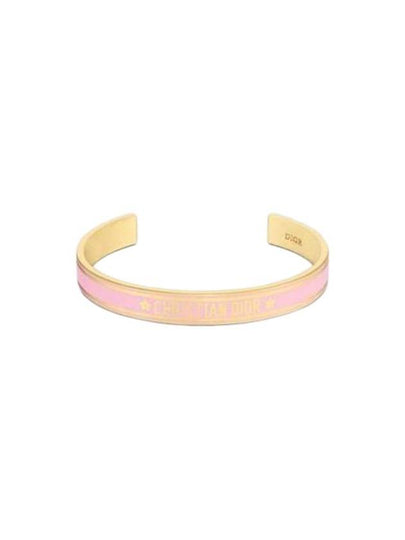 Cord Bangle Bracelet Gold Pink - DIOR - BALAAN 2