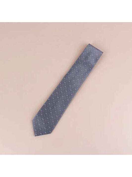 GG Dot Pattern Silk Tie Grey - GUCCI - BALAAN 2