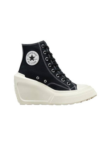 Chuck 70 De Luxe Wedge High Top Sneaker Black - CONVERSE - BALAAN 1