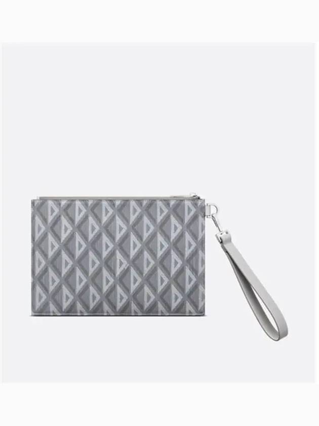 CD Diamond A5 Clutch Bag Grey - DIOR - BALAAN 3